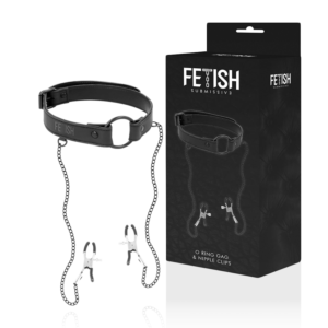 Submissive Bliss - Gag Ring with Clamps