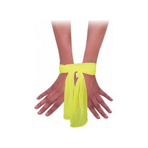 Neon Yellow ribbons bondage