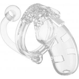 Jaula masculina con plug 9cm - transparente