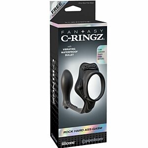 Fantasy c-ring rock hard enhancer ring with anal plug