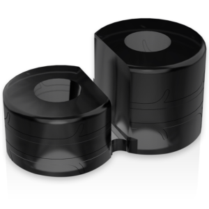 Dual Power Black Cock Ring