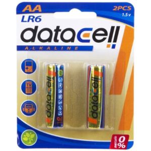 Blister 2 LR6/AA alkaline batteries - Datacell