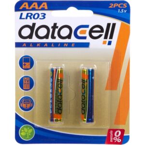 Blister 2 alkaline LR03/AAA batteries - Datacell - Premium Quality