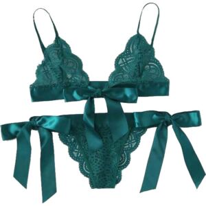 Green Charm Lingerie Set