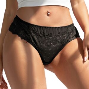 Floral Noir" Panties