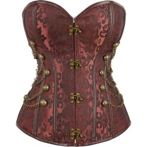Faiza Brown Corset - Plus Size