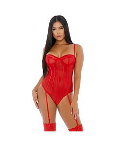 Sheer up mesh set red
