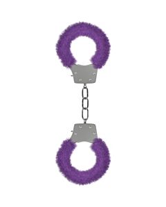 Ouch pleasure handcuffs with plush lilac