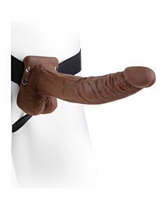 Realstico penis with arns 24 cm Brown Dark