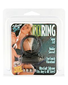 Anillo mini vibrador negro