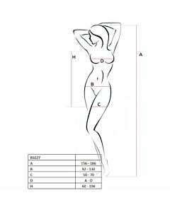 Passion woman bs027 bodystocking estilo vestido blanco talla unica