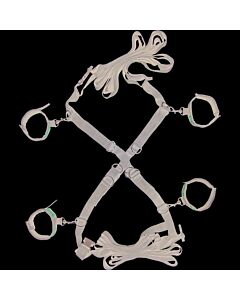 Bindings to bed with handcuffs