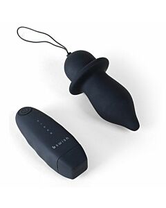 B swish bfilled classic black anal plug remote control