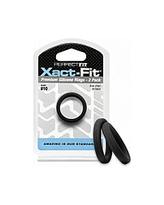 Xact-fit Pack: Black Silicone Rings