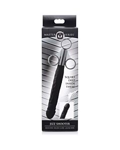 Jizz shooter dildo de silicona - negro