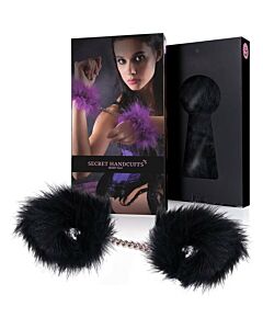 Handcuffs black marabou