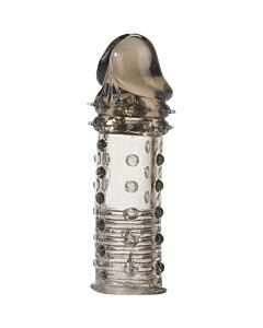 Extension gray silicone penis
