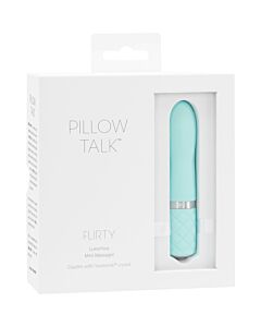 Flirty vibrador con cristal - turquesa