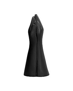 All black dildo fisting 39cm