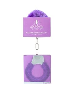 Ouch pleasure handcuffs with plush lilac