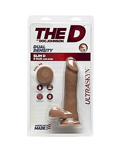 Ultraskyn slim dildo 16.50 cm - caramel