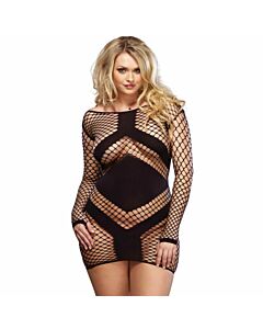 Leg avenue mini dress long-sleeved red and black