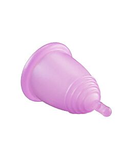 large soft pink menstrual cup Extra