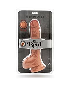 Pene realístico con testículos dual density 23cm