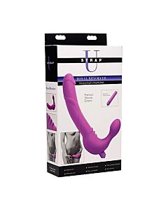 Royal revolver arnés con dildo vibrador de silicona - morado