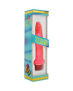 Jelly vibrador anal delgado rosa