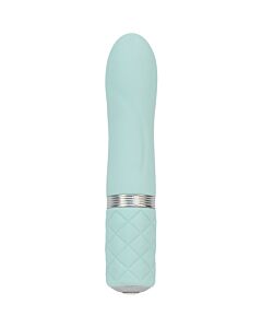 Flirty vibrador con cristal - turquesa