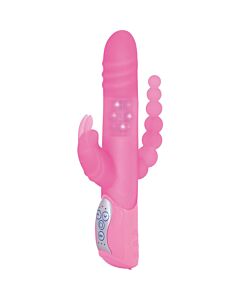 E rabbit triple play- vibrador triple estimulación rosa