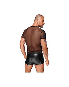 Camiseta pvc con transparencias - negro