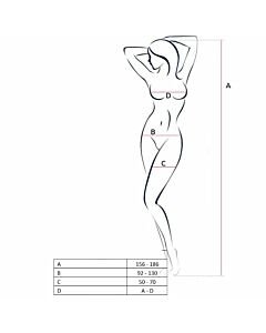 Passion woman bs049 bodystocking blanco talla unica