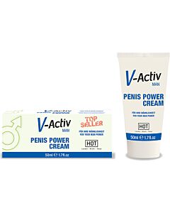 V Hot-activ cream man the erection enhancer