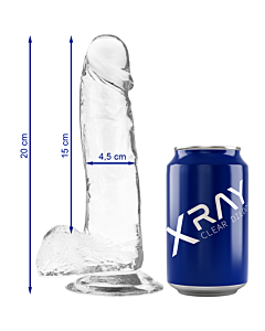 Clear Light Transparent Crystal Dildo