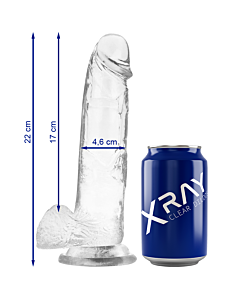 Crystal Clear 22 cm Dildo - Transparent Realism