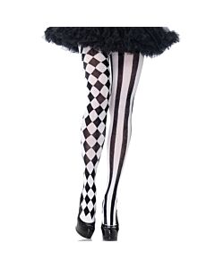 Harlequin NoirBlanc Stockings