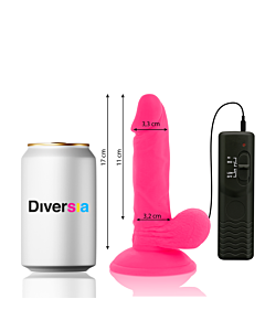 FlexiVibe - Vibrating Dildo 17cm (Pink)