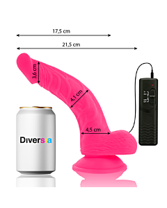 FlexiVibe - Flexible Vibrating Dildo 21.5 cm - Pink