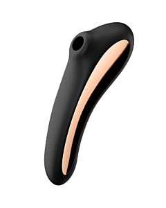 Dual Kiss Satisfyer Clitoris Stimulator - Black