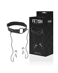 Submissive Bliss - Gag Ring with Clamps