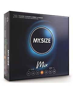 Mix Pack 57mm: Variety of 28 Condoms