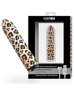 Rechargeable Leopard Bullet - Customizable Intensities