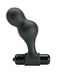 Black Vibrating Butt Plug