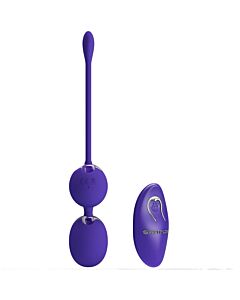 Remote Control Vibrating Balls Purple Love