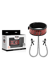 BDSM Red Pleasure Collar
