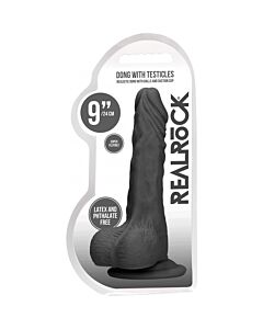 Black Dildo Steel Balls