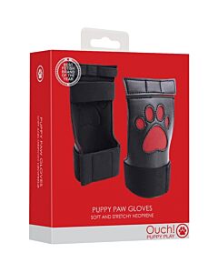 Red Puppy Paw Gloves