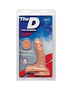 The super d pene realístico 16,5 cm vainilla